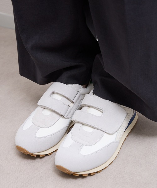PANTHER(パンサー)の「OKMT : PANTHER JOGGING MAGIC パンサー ジョギングマジック MADE IN JAPAN ベルトクロスニーカー(スニーカー・レディース・ブラック/ホワイト×グリーン・24.5/23/25)」の15枚目の写真