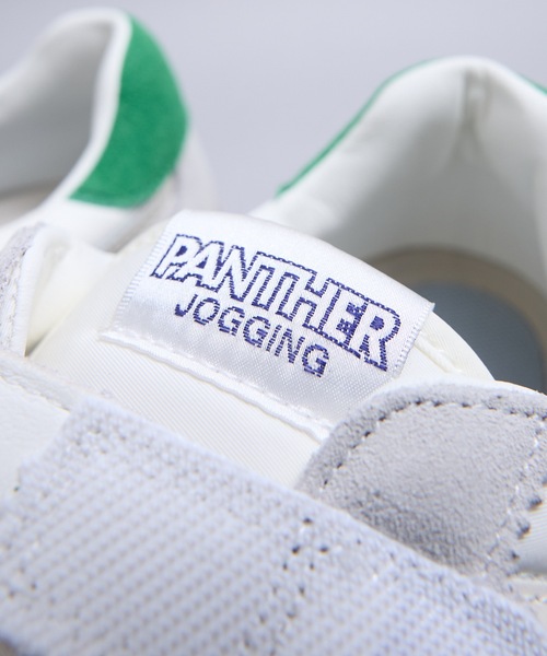 PANTHER(パンサー)の「OKMT : PANTHER JOGGING MAGIC パンサー ジョギングマジック MADE IN JAPAN ベルトクロスニーカー(スニーカー・レディース・ブラック/ホワイト×グリーン・24.5/23/25)」の10枚目の写真