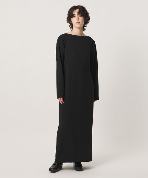 MARW UNITED ARROWS(マルゥ ユナイテッドアローズ)の「<MARW UNITED ARROWS>ジョーゼット ロング ワンピース(ワンピース・レディース・ブラック/ネイビー・38/36)」の3枚目の写真