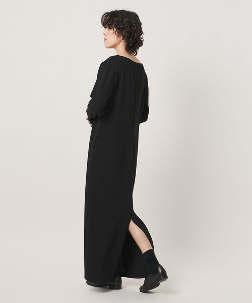 MARW UNITED ARROWS(マルゥ ユナイテッドアローズ)の「<MARW UNITED ARROWS>ジョーゼット ロング ワンピース(ワンピース・レディース・ブラック/ネイビー・38/36)」の4枚目の写真