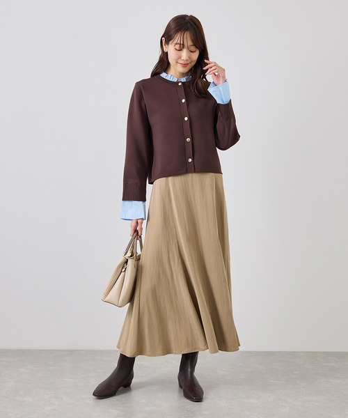 ROPE' PICNIC(ロペピクニック)の「フィブリル マーメイド スカート(スカート・レディース・チャコールグレー/ベージュ/サックスブルー・S/M)」の18枚目の写真