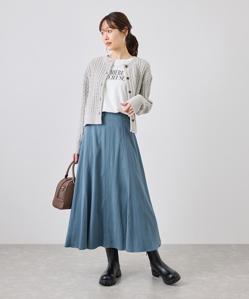 ROPE' PICNIC(ロペピクニック)の「フィブリル マーメイド スカート(スカート・レディース・チャコールグレー/ベージュ/サックスブルー・S/M)」の20枚目の写真