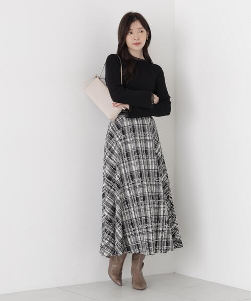 PROPORTION BODY DRESSING(プロポーションボディドレッシング)の「ツイードフレアスカート / 1216220002(スカート・レディース・ブラック/ブラック系その他・MEDIUM/P/S/SMALL)」の11枚目の写真