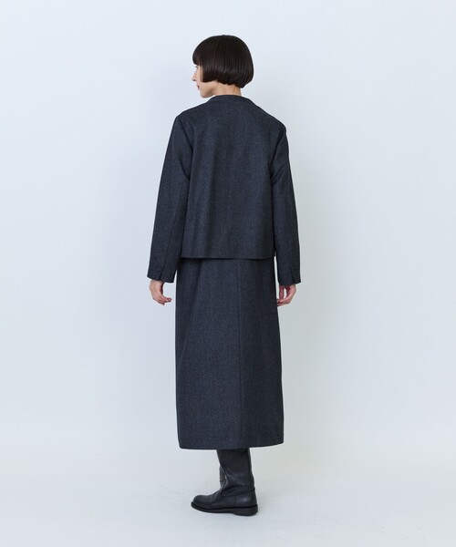 LOISIR（ロワズィール）の「クラシカルツイードショートジャケット（ノーカラージャケット・レディース・ベージュ/チャコールグレー・FREE）」の10枚目の写真