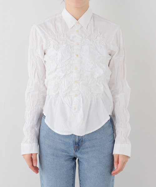 Gimaguas(ギマガス)の「gimaguas/ギマガス シャーリングシャツ LUPA SHIRT(シャツ/ブラウス・レディース・ホワイト・FREE)」の1枚目の写真