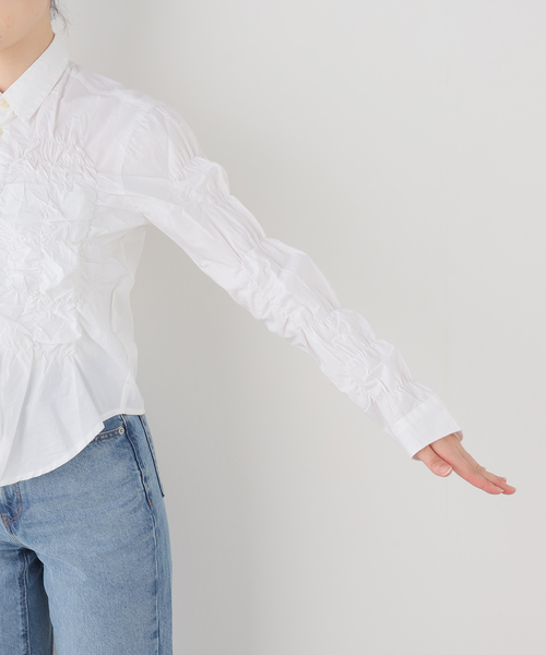 Gimaguas(ギマガス)の「gimaguas/ギマガス シャーリングシャツ LUPA SHIRT(シャツ/ブラウス・レディース・ホワイト・FREE)」の4枚目の写真