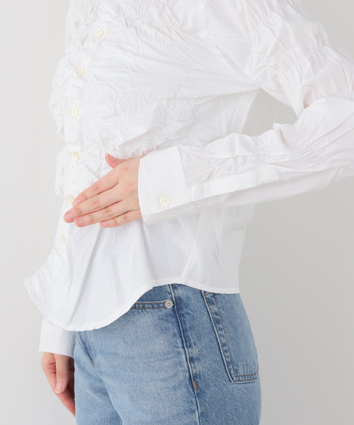 Gimaguas(ギマガス)の「gimaguas/ギマガス シャーリングシャツ LUPA SHIRT(シャツ/ブラウス・レディース・ホワイト・FREE)」の5枚目の写真