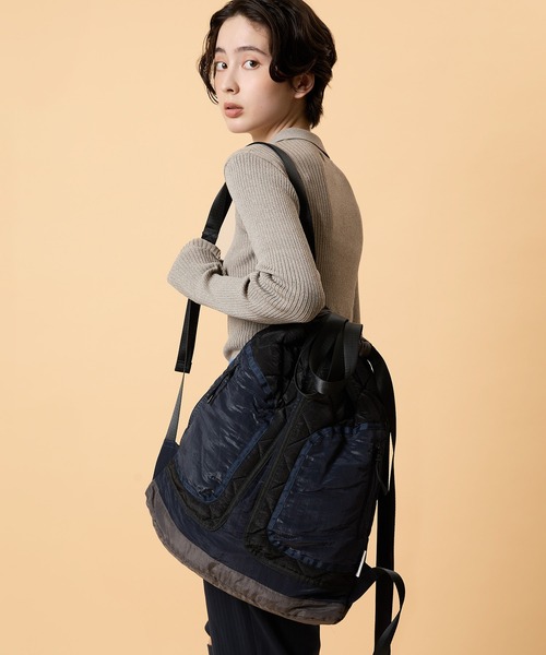 CONTROL FREAK / CTFK(コントロールフリーク)の「CONTROL FREAK / CTFK(コントロールフリーク/シーティーエフケー)キルトナップサック(バックパック/リュック・レディース・ブラック/カーキ・FREE)」の16枚目の写真
