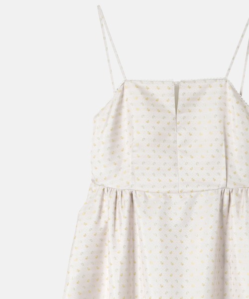 LE CIEL BLEU(ルシェルブルー)の「フローラルジャカードフレアドレス / Floral Jacquard Flare Dress(ワンピース・レディース・チャコールグレー/ホワイト・38/36)」の8枚目の写真