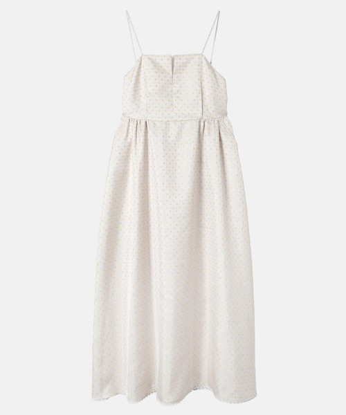 LE CIEL BLEU(ルシェルブルー)の「フローラルジャカードフレアドレス / Floral Jacquard Flare Dress(ワンピース・レディース・チャコールグレー/ホワイト・38/36)」の7枚目の写真