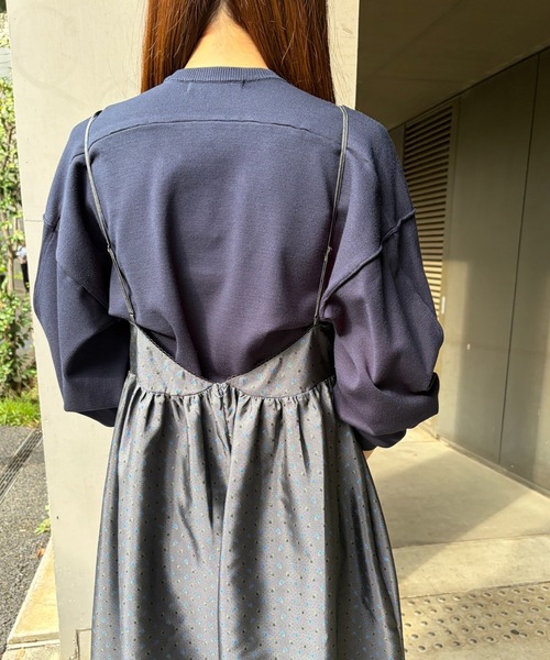 LE CIEL BLEU(ルシェルブルー)の「フローラルジャカードフレアドレス / Floral Jacquard Flare Dress(ワンピース・レディース・チャコールグレー/ホワイト・38/36)」の12枚目の写真
