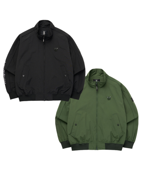 LIFE WORK(ライフワーク)の「Wパイピングハイネックジャケット(ナイロンジャケット・メンズ・グリーン/ブラック・M/L)」の3枚目の写真