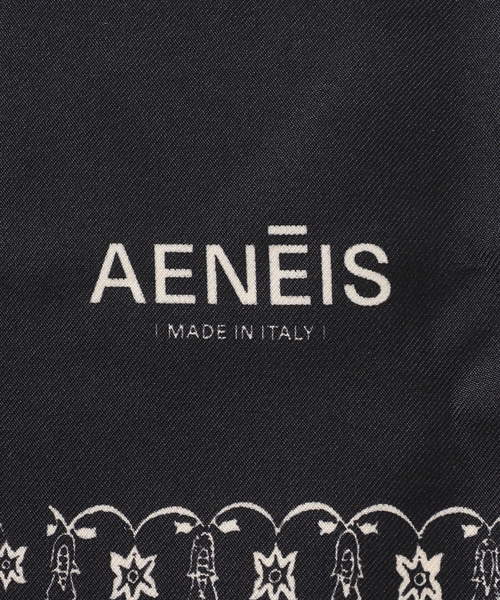 journal standard L'essage(ジャーナルスタンダードレサージュ)の「AENEIS/エネス Vintage Lace silk scarf 70 スカーフ(バンダナ/スカーフ・レディース・ブラック・FREE)」の4枚目の写真