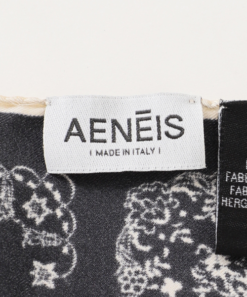 journal standard L'essage(ジャーナルスタンダードレサージュ)の「AENEIS/エネス Vintage Lace silk scarf 70 スカーフ(バンダナ/スカーフ・レディース・ブラック・FREE)」の5枚目の写真