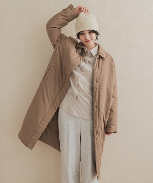 URBAN RESEARCH DOORS(アーバンリサーチドアーズ)の「ステッチレスライトダウンロングコート(その他アウター・レディース・ブラック/ベージュ系その他・FREE)」の12枚目の写真