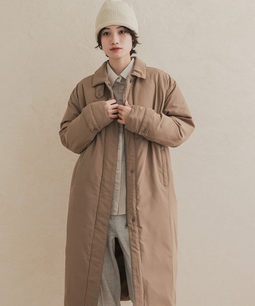 URBAN RESEARCH DOORS(アーバンリサーチドアーズ)の「ステッチレスライトダウンロングコート(その他アウター・レディース・ブラック/ベージュ系その他・FREE)」の13枚目の写真