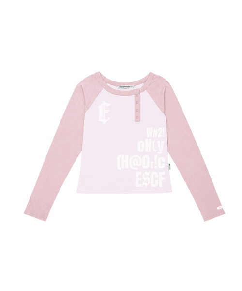 ESCAPEFROM(エスケープフロム)の「ESCF ピクセルタイポプリントサイドスナップロングスリーブグレー(Tシャツ/カットソー・レディース・その他・MEDIUM)」の6枚目の写真