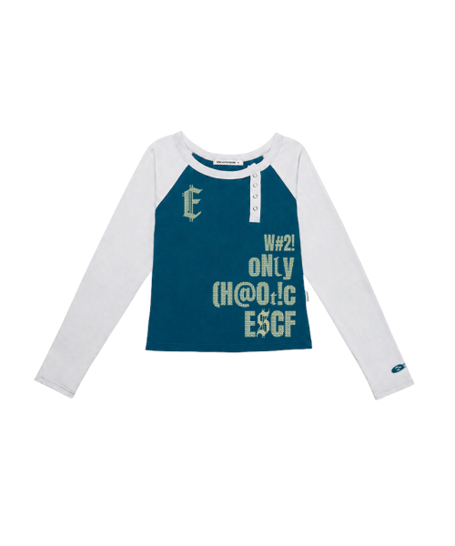 ESCAPEFROM(エスケープフロム)の「ESCF ピクセルタイポプリントサイドスナップロングスリーブグレー(Tシャツ/カットソー・レディース・その他・MEDIUM)」の8枚目の写真