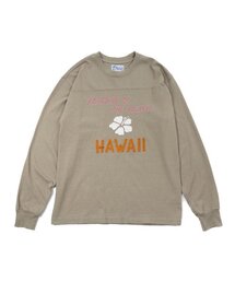 BIGWAVE COLLECTIVE（ビッグウェーブコレクティブ）の「HAWAII APPLIQUE L/S TEE (HAZEL WOOD)（Tシャツ/カットソー）」