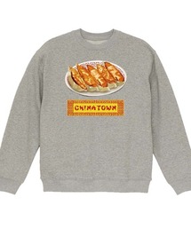NIPOP(ニポップ) トレーナー メンズ スウェット 餃子 中華料理 イラスト ロゴ プリント スウェットシャツ スエット プルオーバー トップス インバウンド お土産 レディース ユニセックス