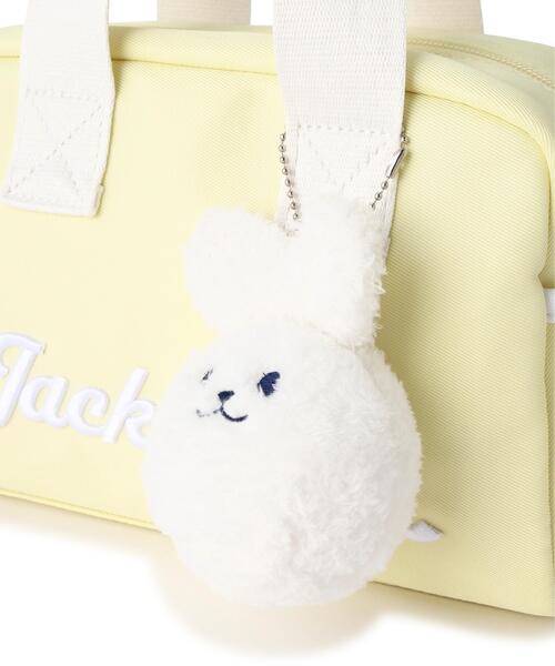 Jack Bunny!!(ジャックバニー)の「【Jack Bunny!!】うさぎチャーム付きカートバッグ (UNISEX)(ショルダーバッグ・レディース・イエロー/ホワイト/ネイビー・FREE)」の9枚目の写真