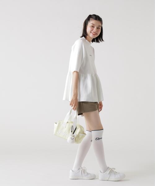 Jack Bunny!!(ジャックバニー)の「【Jack Bunny!!】うさぎチャーム付きカートバッグ (UNISEX)(ショルダーバッグ・レディース・イエロー/ホワイト/ネイビー・FREE)」の15枚目の写真
