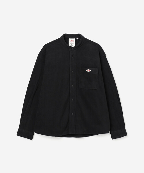 DANTON（ダントン）の「DANTON | フリース シャツジャケット WOMEN（シャツ/ブラウス・レディース・グレイッシュベージュ/ブラック・S）」の2枚目の写真