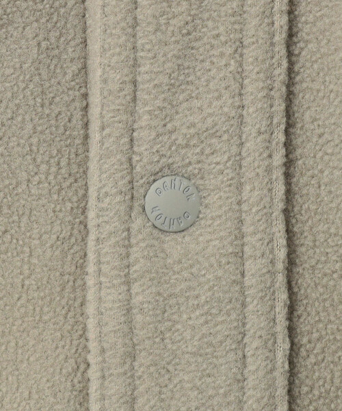 DANTON（ダントン）の「DANTON | フリース シャツジャケット WOMEN（シャツ/ブラウス・レディース・グレイッシュベージュ/ブラック・S）」の8枚目の写真