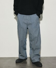 HINSON/ヒンソン 限定展開 HINSON 別注 ワイドストレートファティーグパンツ