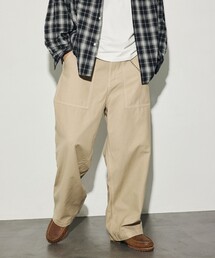 HINSON/ヒンソン 限定展開 HINSON 別注 ワイドストレートファティーグパンツ