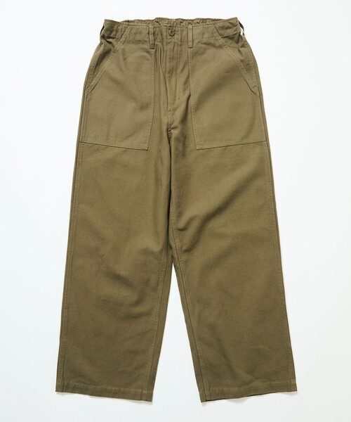 HINSON（ヒンソン）の「HINSON/ヒンソン 限定展開 HINSON 別注 ワイドストレートファティーグパンツ（その他パンツ・メンズ・ベージュ/オリーブ/ネイビー/その他1/ブラック/その他2・SMALL/MEDIUM/LARGE）」の7枚目の写真