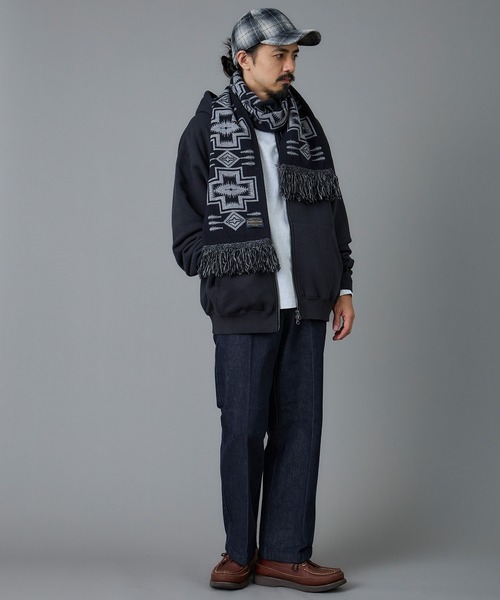 PENDLETON(ペンドルトン)の「PENDLETON/ペンドルトン フレンチ テリー バック プリント フーディ(パーカー・メンズ・ライトブルー/アイボリー/ライトグレー/ブラック・SMALL/LARGE/MEDIUM)」の10枚目の写真
