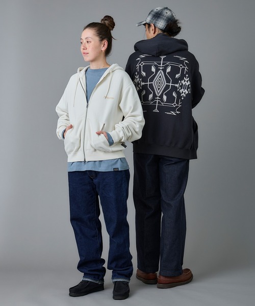 PENDLETON(ペンドルトン)の「PENDLETON/ペンドルトン フレンチ テリー バック プリント フーディ(パーカー・メンズ・ライトブルー/アイボリー/ライトグレー/ブラック・SMALL/LARGE/MEDIUM)」の13枚目の写真
