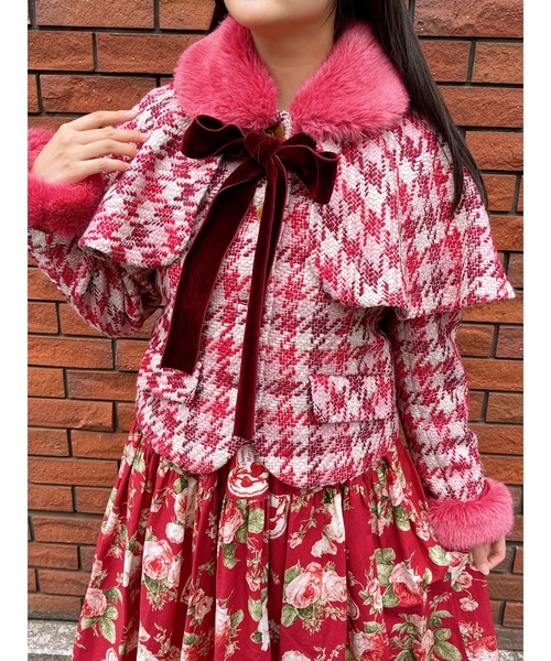 PINK HOUSE(ピンクハウス)の「ベーカーズチェックジャケット(その他アウター・レディース・ブルーグレー/キャメル/ローズ・MEDIUM/LARGE)」の6枚目の写真