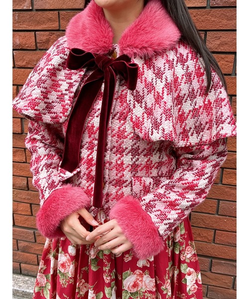 PINK HOUSE(ピンクハウス)の「ベーカーズチェックジャケット(その他アウター・レディース・ブルーグレー/キャメル/ローズ・MEDIUM/LARGE)」の7枚目の写真