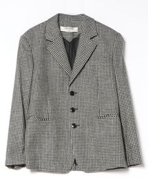 【KIMHEKIM】WOOL GINGHAM CHECKED SINGLE TAILORING JACKET