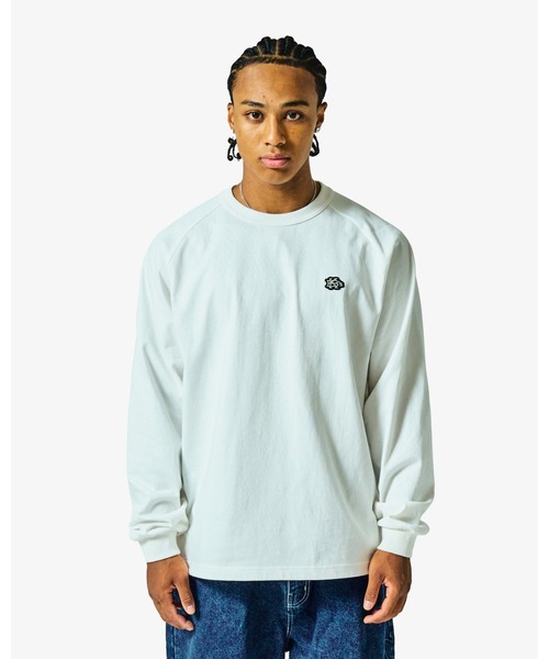 KEBOZ(ケボズ)の「EFG WAPPEN DRAWSTRING L/S TEE(Tシャツ/カットソー・メンズ・ブラック/カモフラージュ/アッシュグレー/ホワイト・M/S/XL/L)」の2枚目の写真