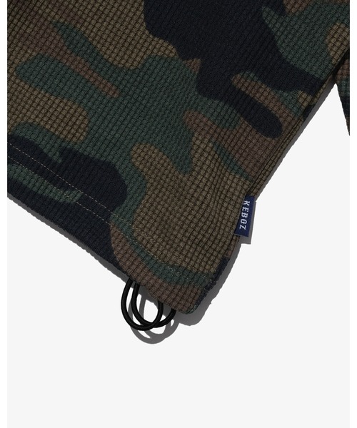 KEBOZ(ケボズ)の「EFG WAPPEN DRAWSTRING L/S TEE(Tシャツ/カットソー・メンズ・ブラック/カモフラージュ/アッシュグレー/ホワイト・M/S/XL/L)」の8枚目の写真