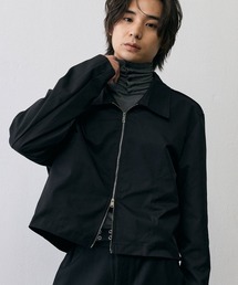 Minimal Cropped Zip Jacket / ミニマル クロップド ジップジャケット