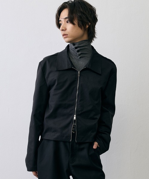 Shoowtime(ショウタイム)の「Minimal Cropped Zip Jacket / ミニマル クロップド ジップジャケット(テーラードジャケット・メンズ・ブラック・X-LARGE/LARGE/MEDIUM)」の7枚目の写真