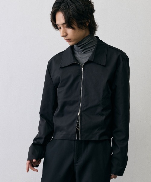 Shoowtime(ショウタイム)の「Minimal Cropped Zip Jacket / ミニマル クロップド ジップジャケット(テーラードジャケット・メンズ・ブラック・X-LARGE/LARGE/MEDIUM)」の8枚目の写真