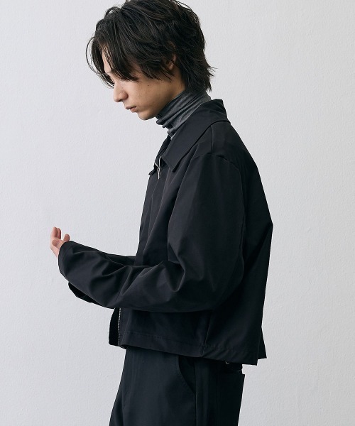 Shoowtime(ショウタイム)の「Minimal Cropped Zip Jacket / ミニマル クロップド ジップジャケット(テーラードジャケット・メンズ・ブラック・X-LARGE/LARGE/MEDIUM)」の10枚目の写真