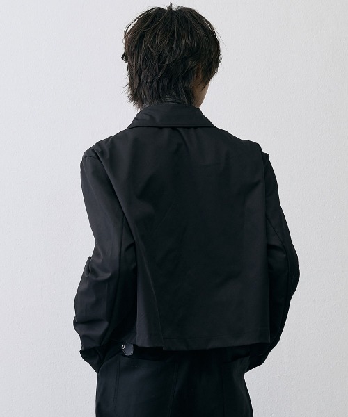 Shoowtime(ショウタイム)の「Minimal Cropped Zip Jacket / ミニマル クロップド ジップジャケット(テーラードジャケット・メンズ・ブラック・X-LARGE/LARGE/MEDIUM)」の12枚目の写真