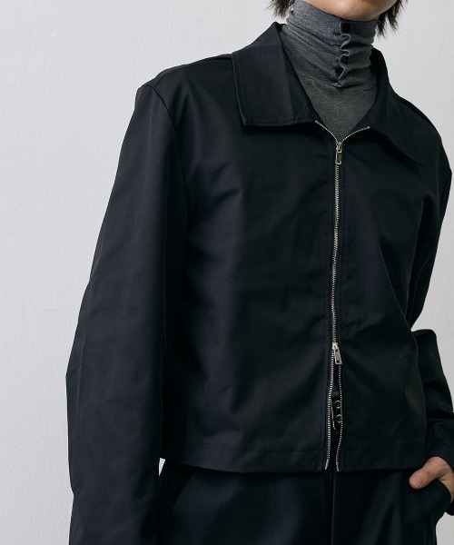 Shoowtime(ショウタイム)の「Minimal Cropped Zip Jacket / ミニマル クロップド ジップジャケット(テーラードジャケット・メンズ・ブラック・X-LARGE/LARGE/MEDIUM)」の13枚目の写真