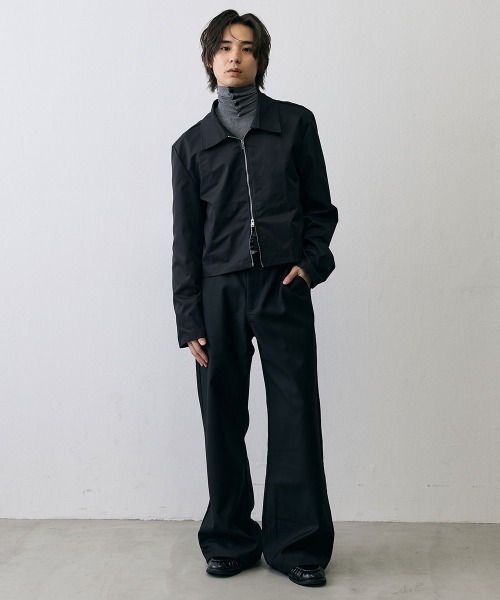 Shoowtime(ショウタイム)の「Minimal Cropped Zip Jacket / ミニマル クロップド ジップジャケット(テーラードジャケット・メンズ・ブラック・X-LARGE/LARGE/MEDIUM)」の15枚目の写真