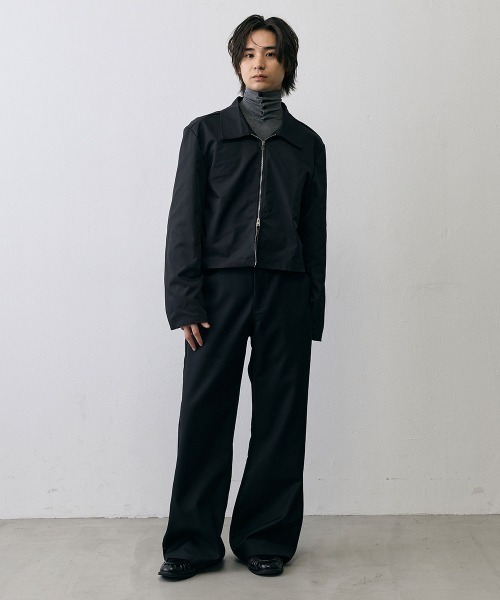 Shoowtime(ショウタイム)の「Minimal Cropped Zip Jacket / ミニマル クロップド ジップジャケット(テーラードジャケット・メンズ・ブラック・X-LARGE/LARGE/MEDIUM)」の16枚目の写真