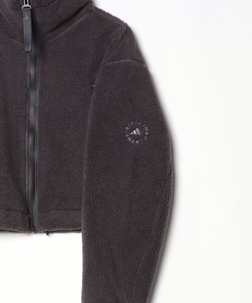 adidas by Stella McCartney(アディダスバイステラマッカートニー)の「aSMC FZ FLZ / adidas by Stella McCartney フルジップ ウィンターフリース フード付き トラックトップ / ジャージ / アディダス adidas(パーカー・レディース・グレー・SMALL/MEDIUM/LARGE/X-SMALL)」の12枚目の写真