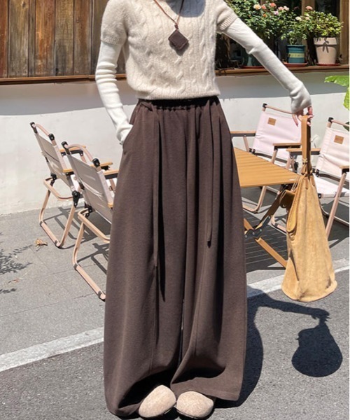Bifrost(ビフレスト)の「ウールカシミヤ調生地ストレートパンツ(その他パンツ・レディース・グレー/ブラウン/ブラック・L/M/S)」の16枚目の写真