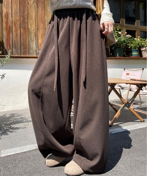 Bifrost(ビフレスト)の「ウールカシミヤ調生地ストレートパンツ(その他パンツ・レディース・グレー/ブラウン/ブラック・L/M/S)」の7枚目の写真