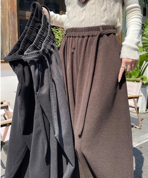 Bifrost(ビフレスト)の「ウールカシミヤ調生地ストレートパンツ(その他パンツ・レディース・グレー/ブラウン/ブラック・L/M/S)」の9枚目の写真